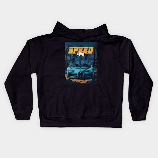 Speed King Kids Hoodie by By_Russso